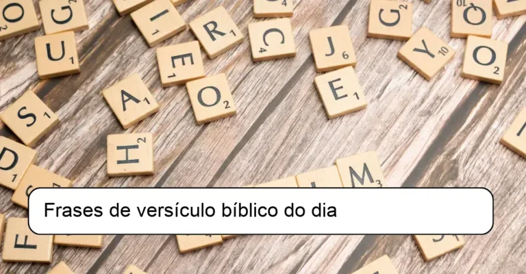 Frases de versículo bíblico do dia