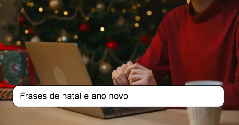 Frases de natal e ano novo