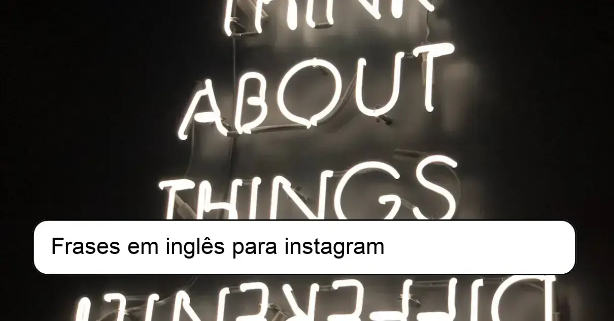 Frases em inglês para instagram