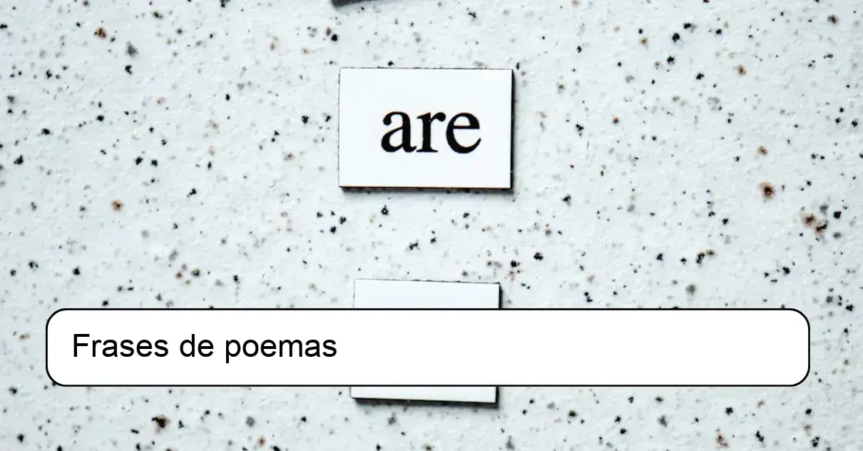 Frases de poemas