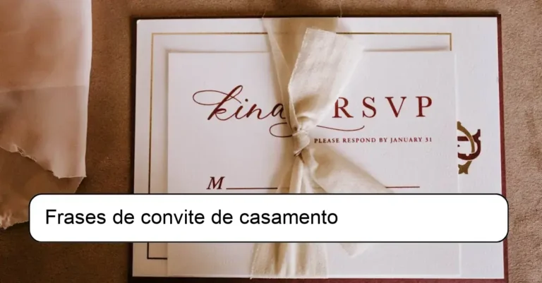 Frases de convite de casamento