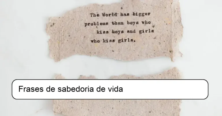 Frases de sabedoria de vida