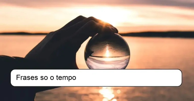 Frases so o tempo