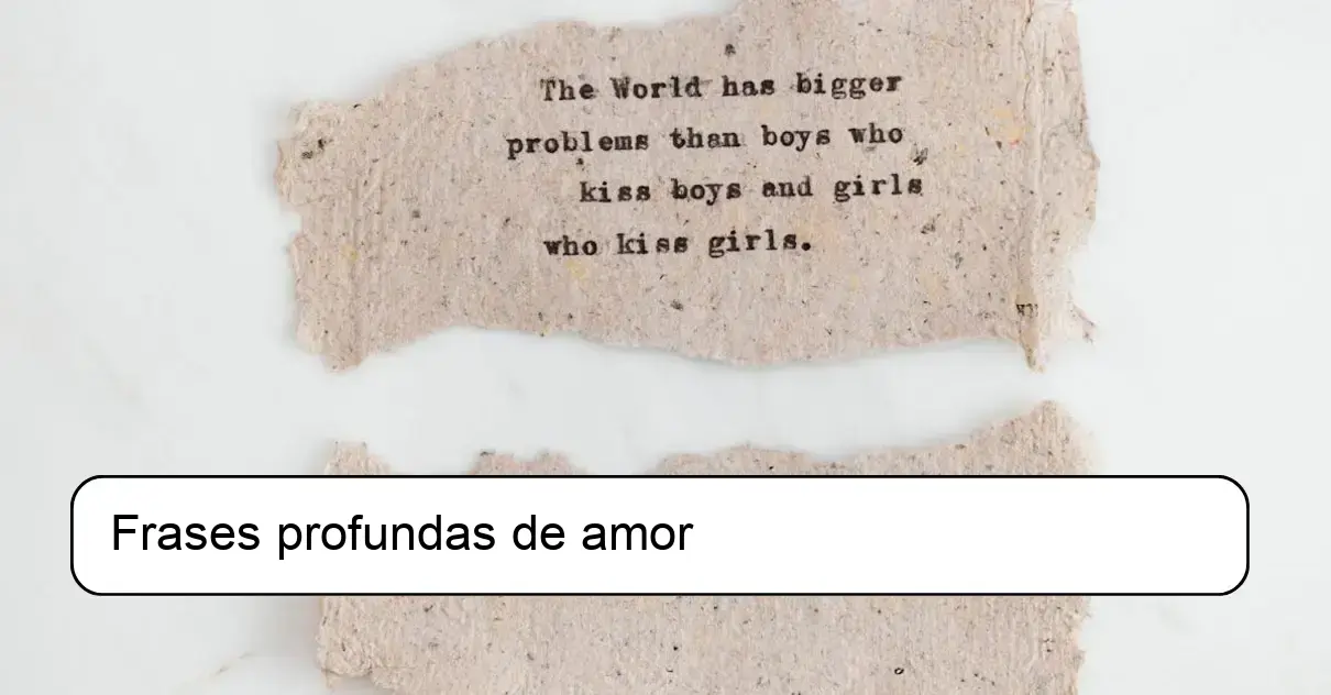 Frases profundas de amor