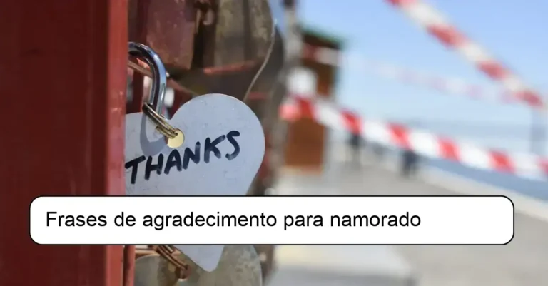 Frases de agradecimento para namorado