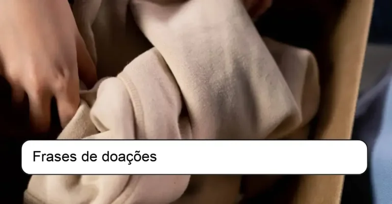 Frases de doações