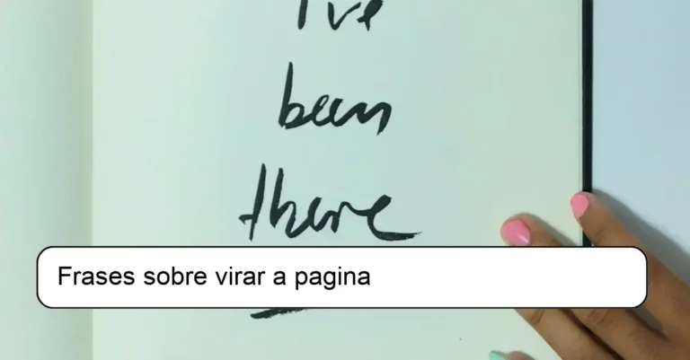 Frases sobre virar a pagina