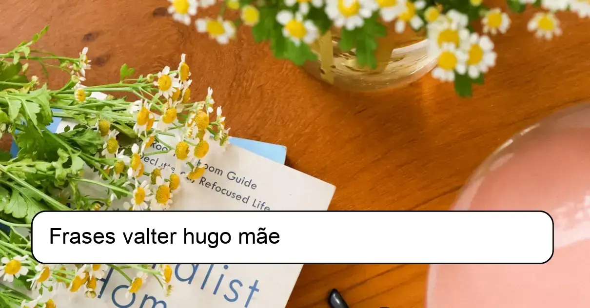 Frases valter hugo mãe