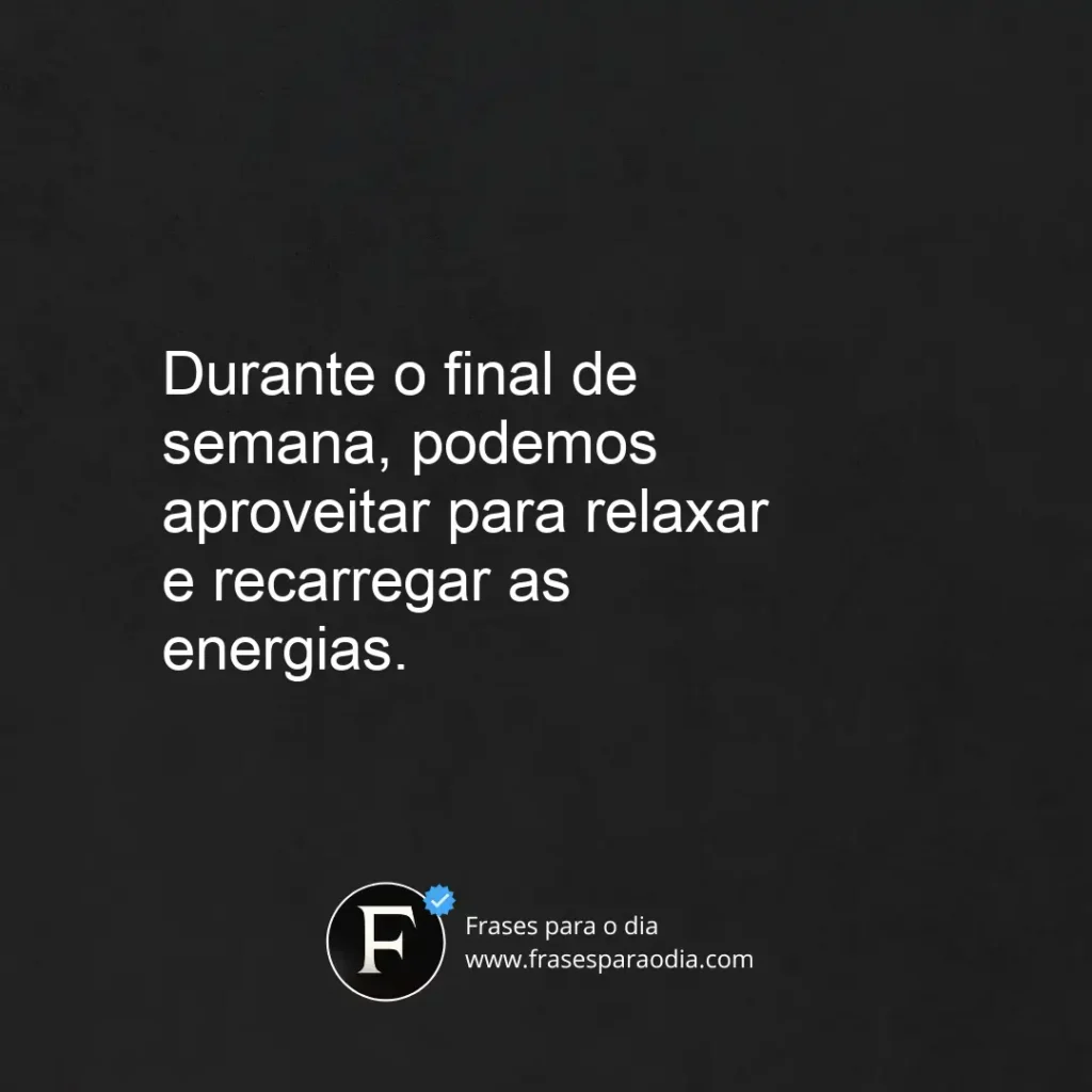 Frases de final de semana