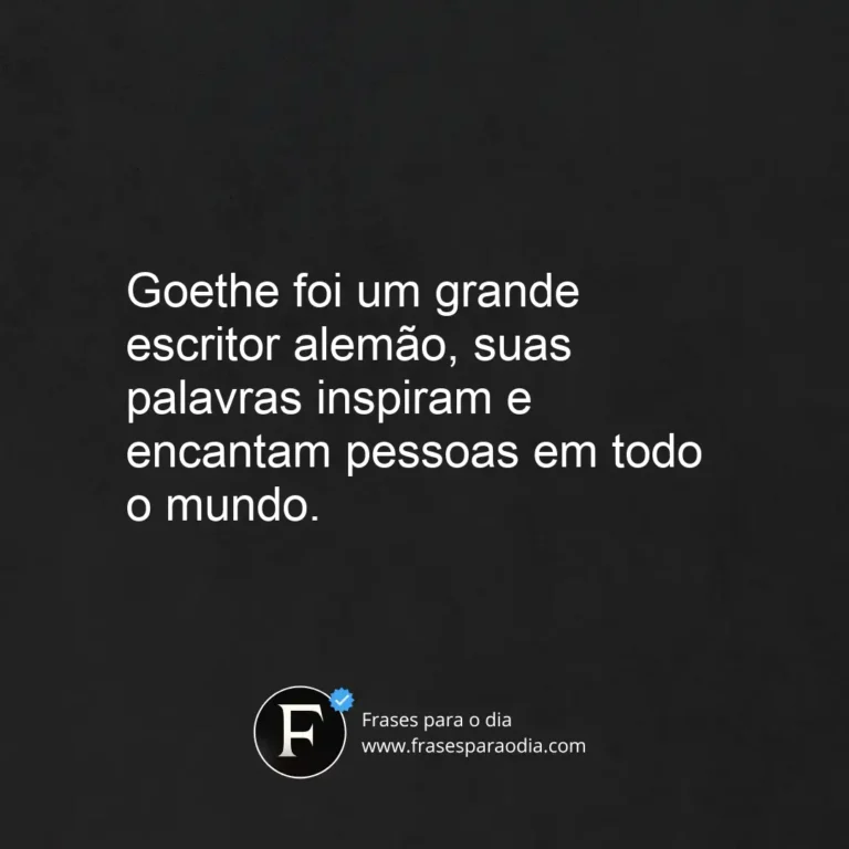 Frases de goethe