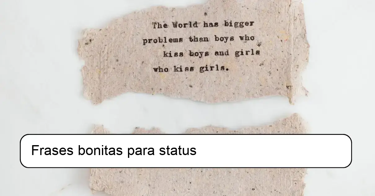 Frases bonitas para status