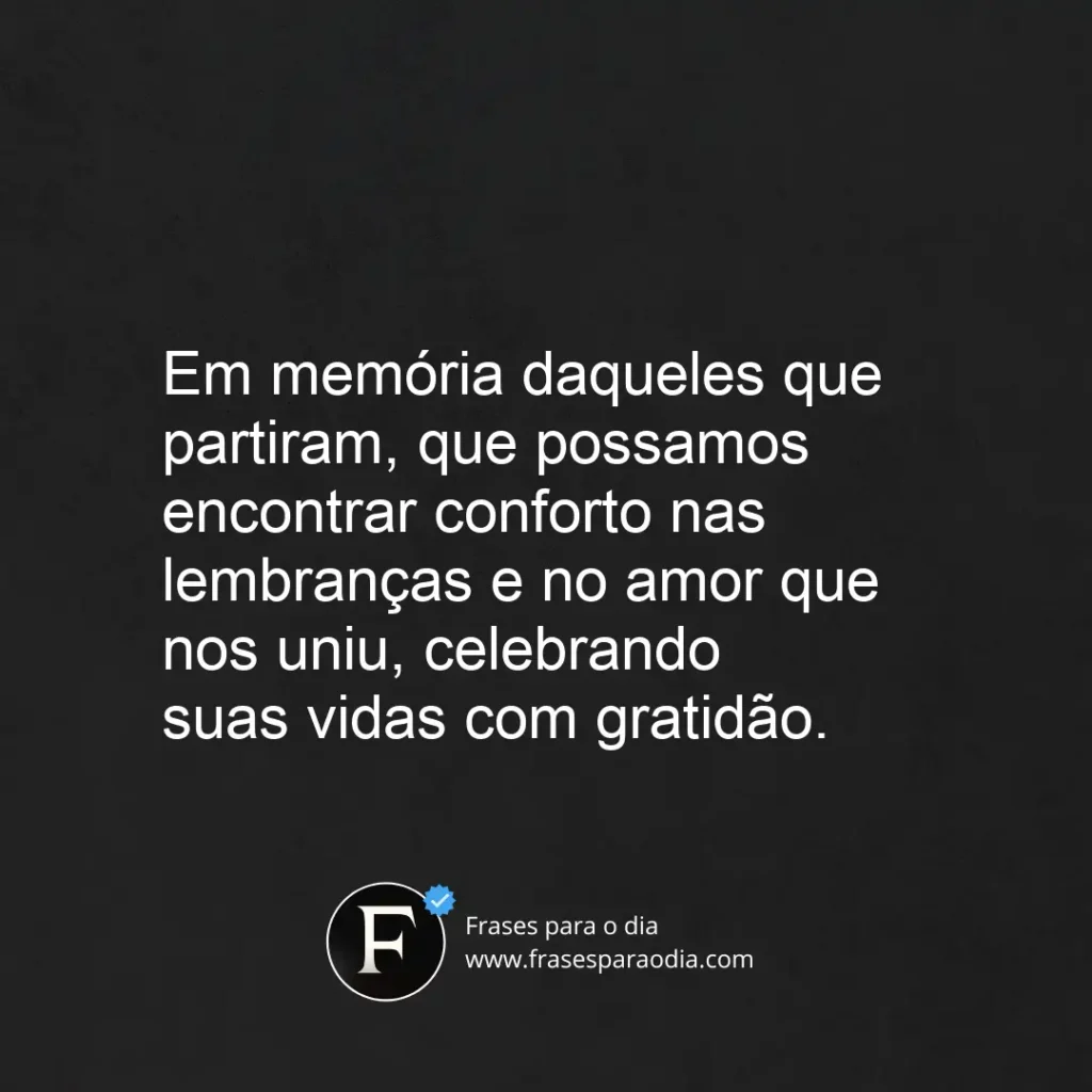 Frases para o Dia de Finados