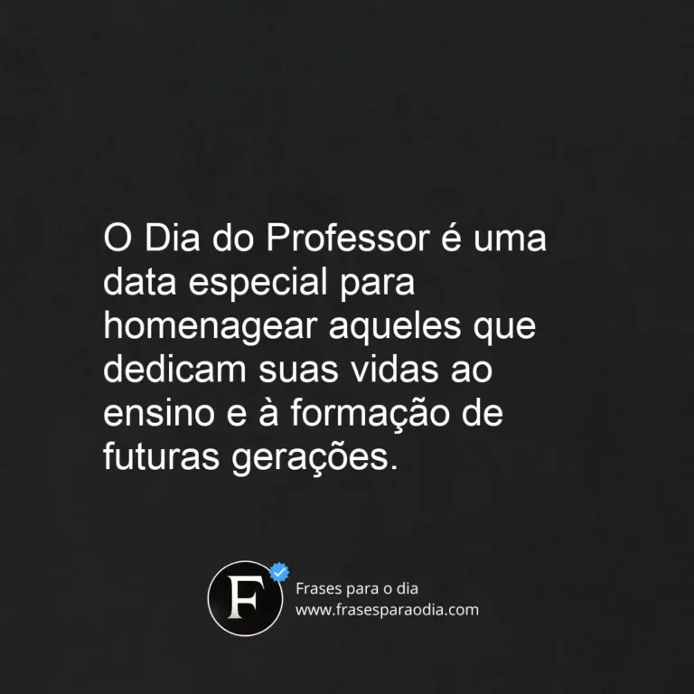 Frases para o Dia do Professor