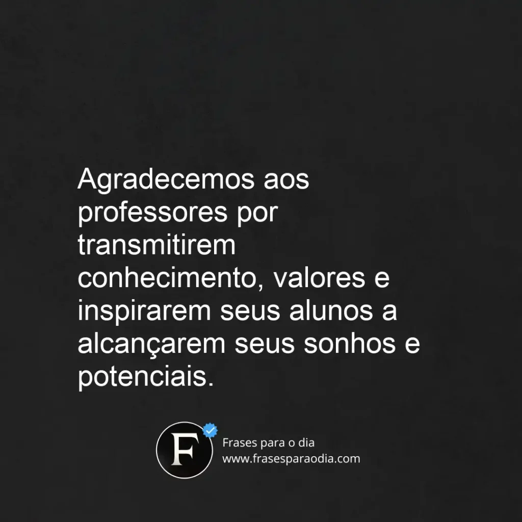 Frases para o Dia do Professor