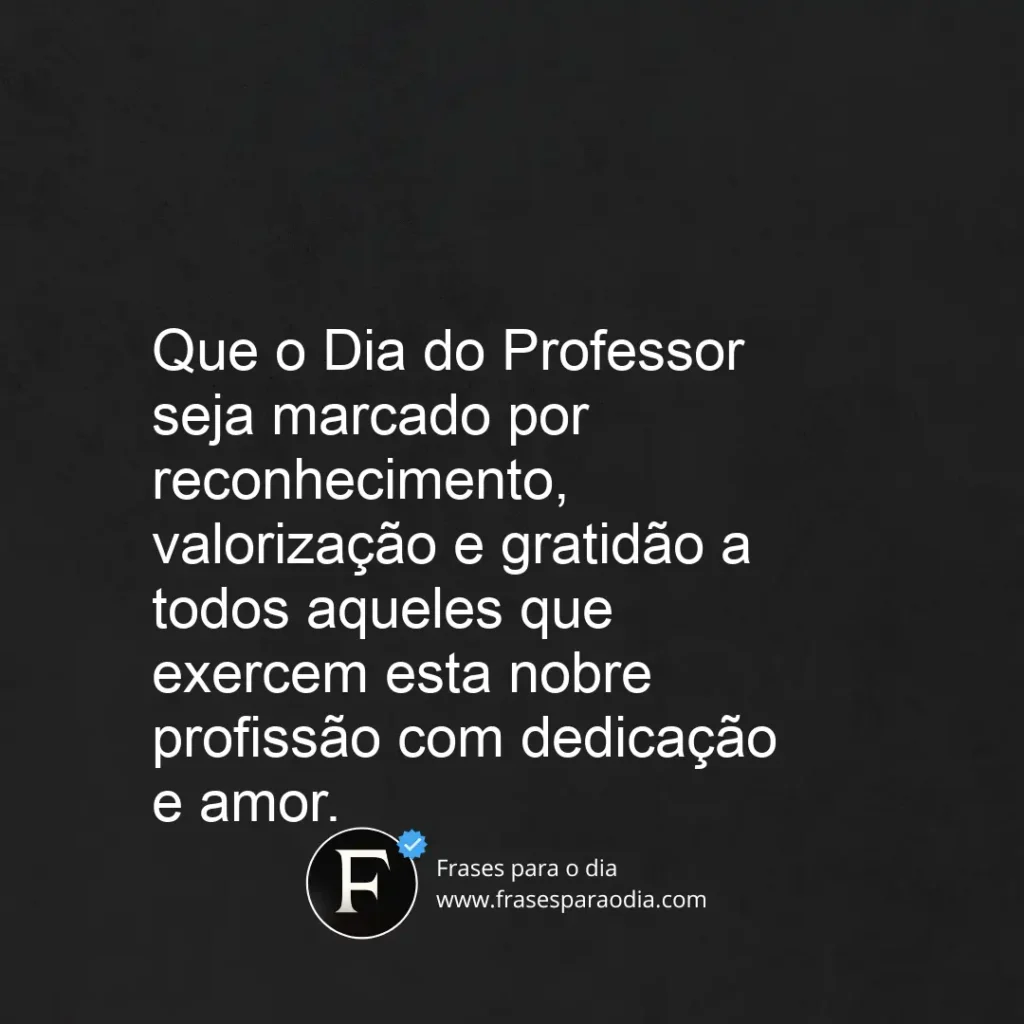 Frases para o Dia do Professor