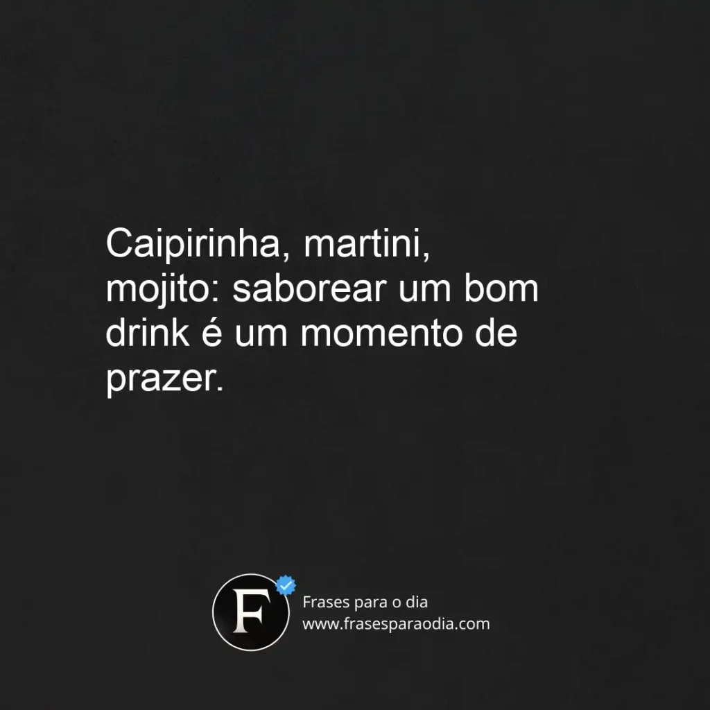 Frases sobre drinks