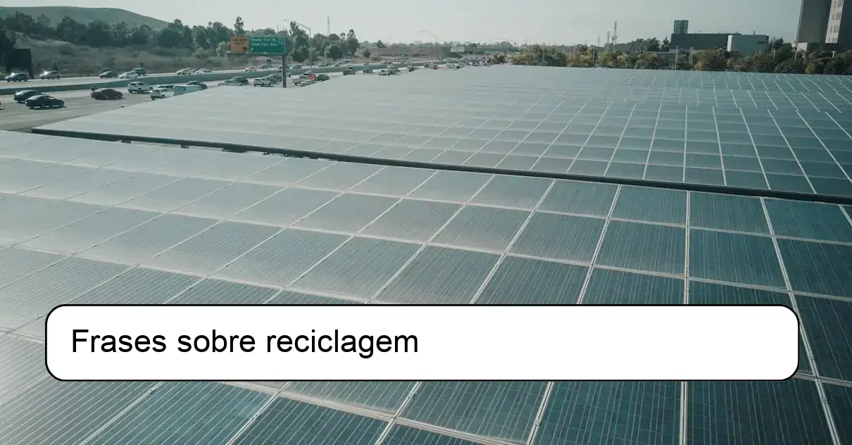 Frases sobre reciclagem