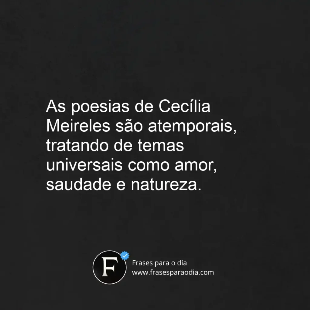 Frases de cecilia meireles