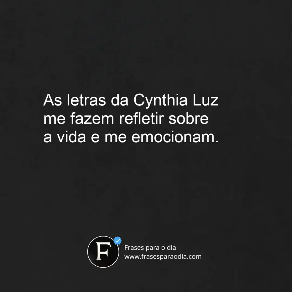 Frases de cynthia luz