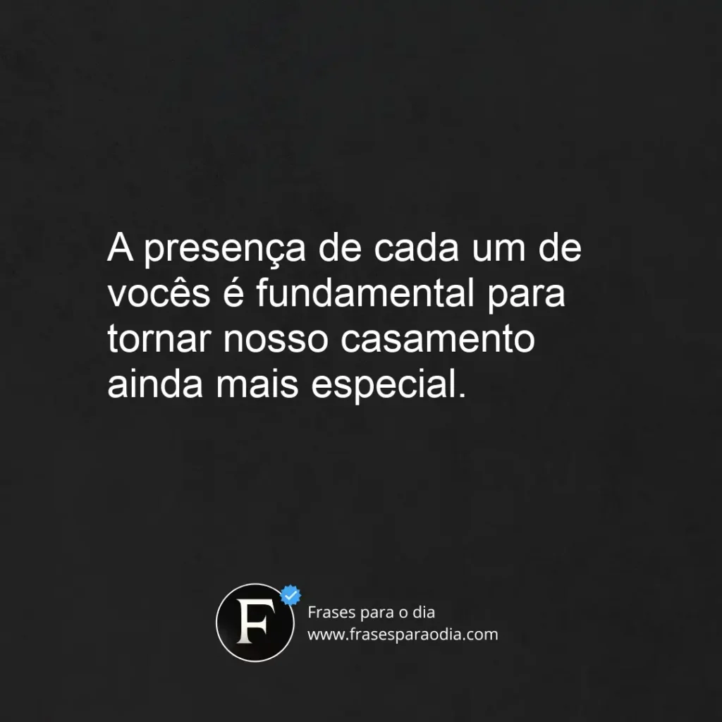 Frases para colocar em convite de casamento