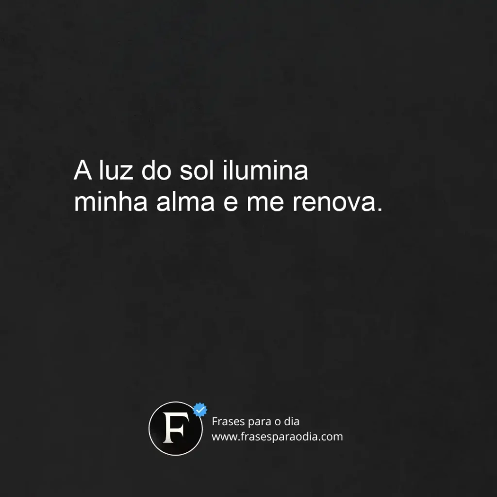 Frases para foto no sol