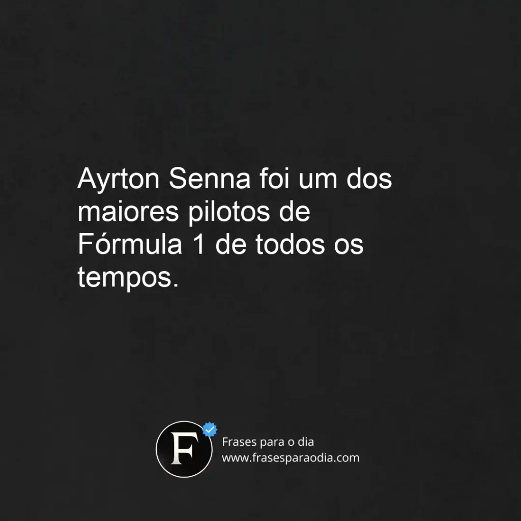 Frases ayrton senna