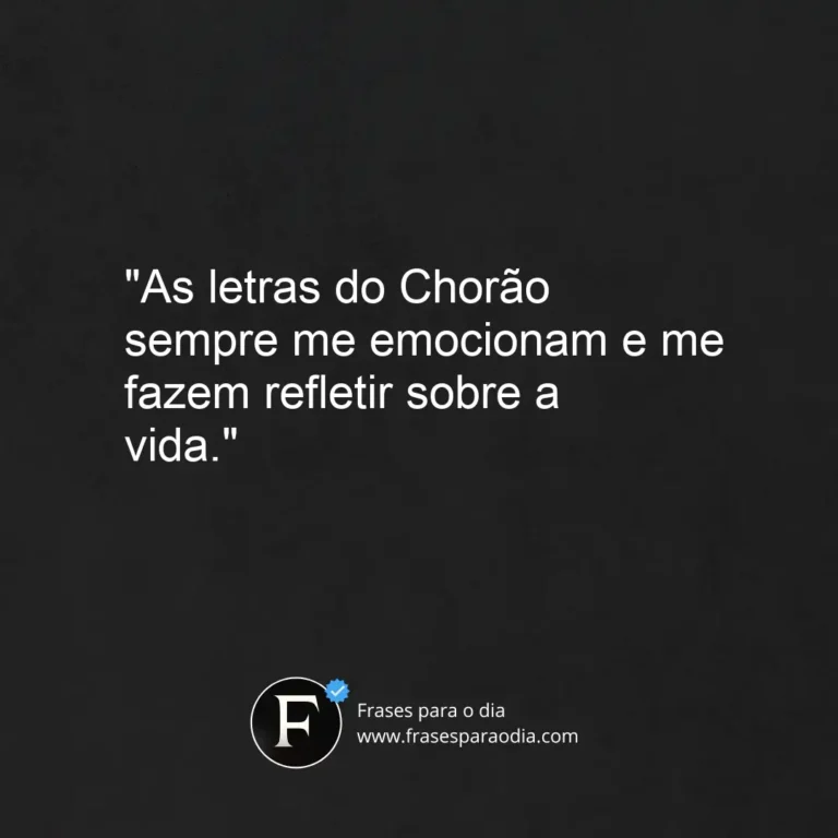 Frases chorão