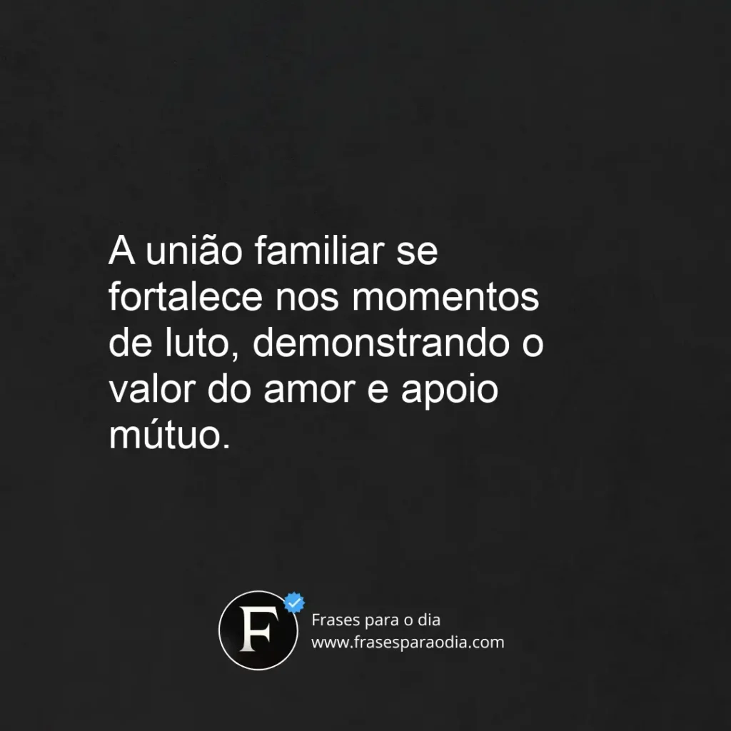 Frases de familia em luto