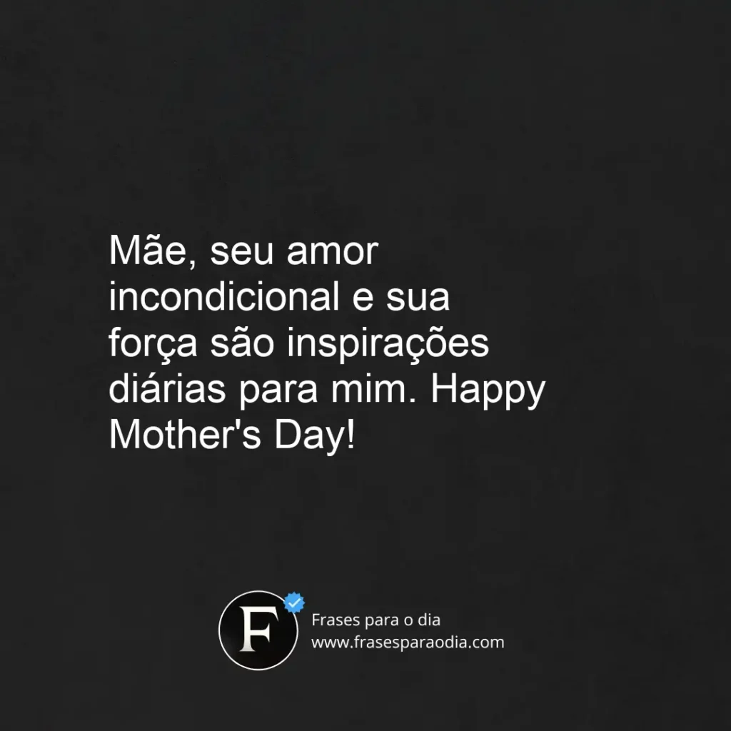 Frases de feliz dia das mães em inglês