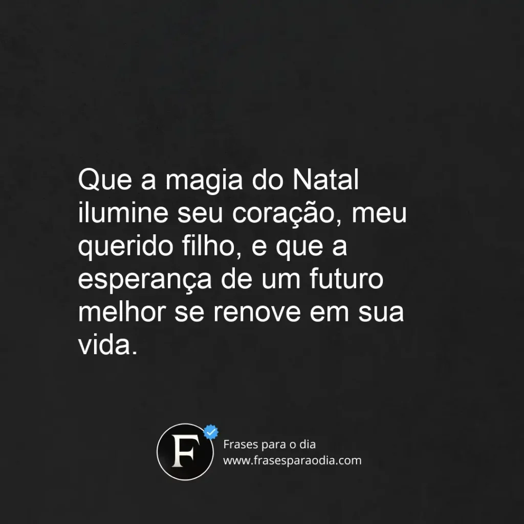 Frases de natal para filho