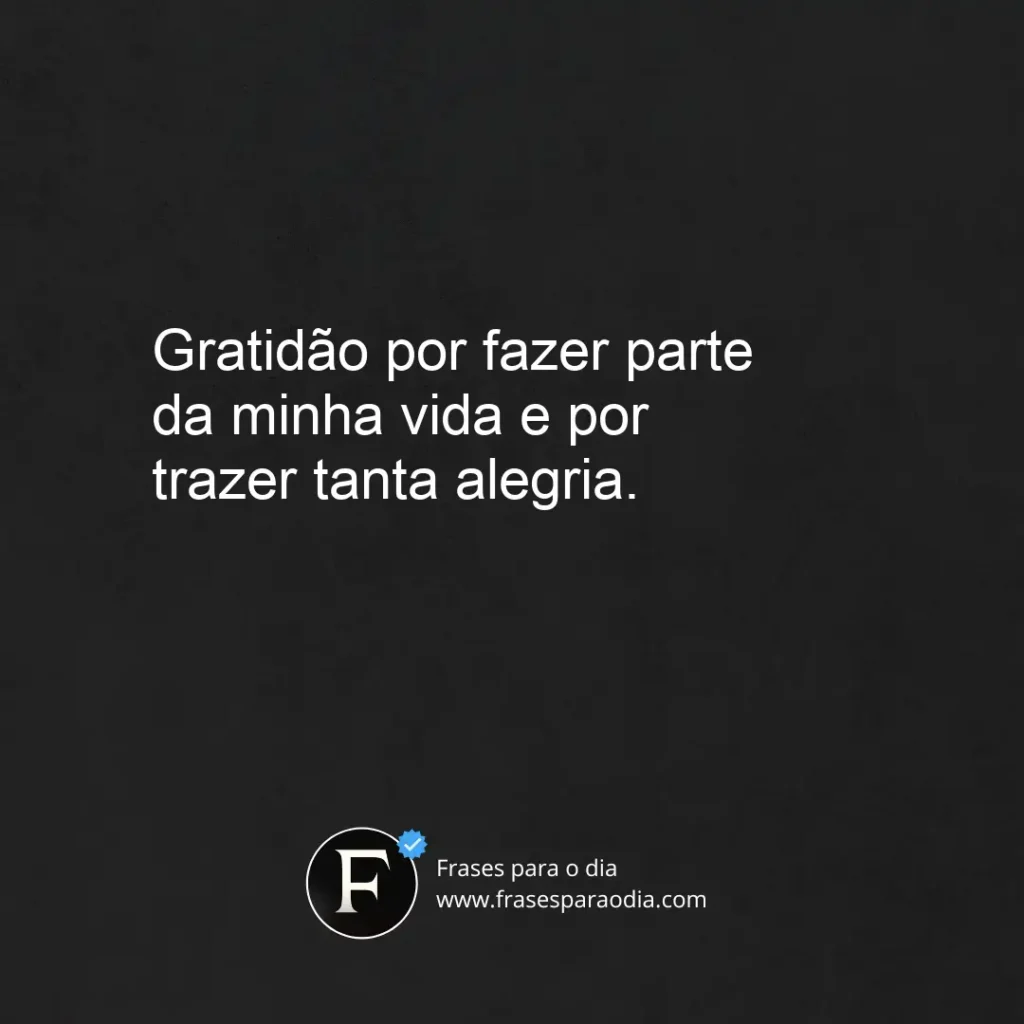 Frases curtas de agradecimento