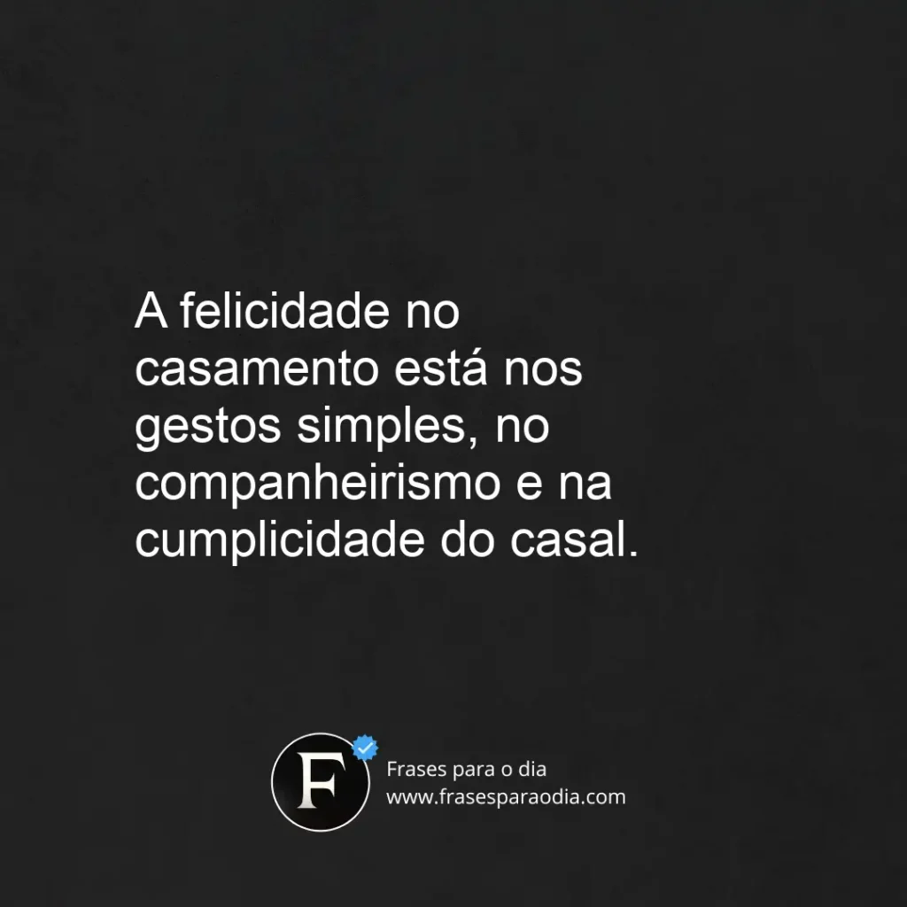 Frases de casamento feliz