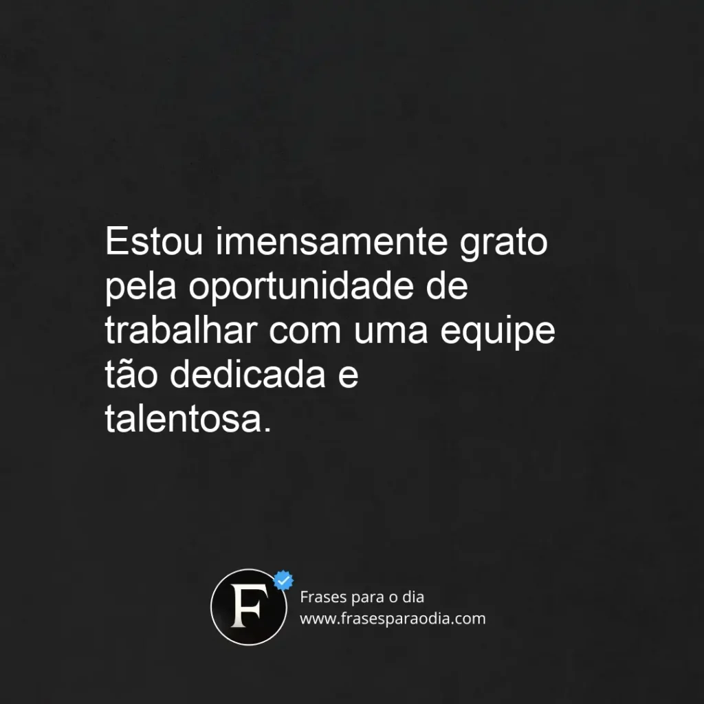 Frases de gratidão pelo trabalho