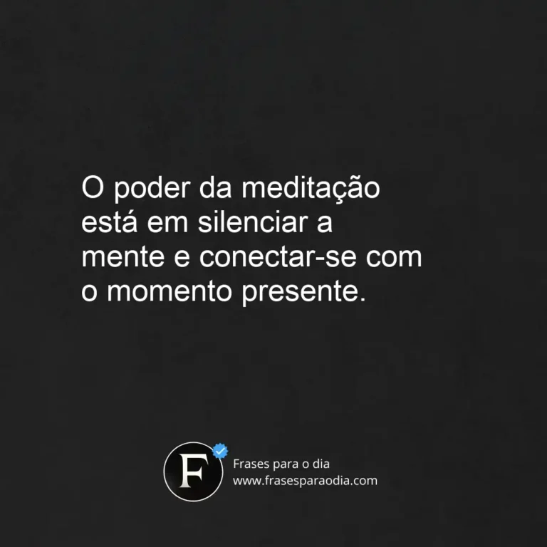 Frases de meditação