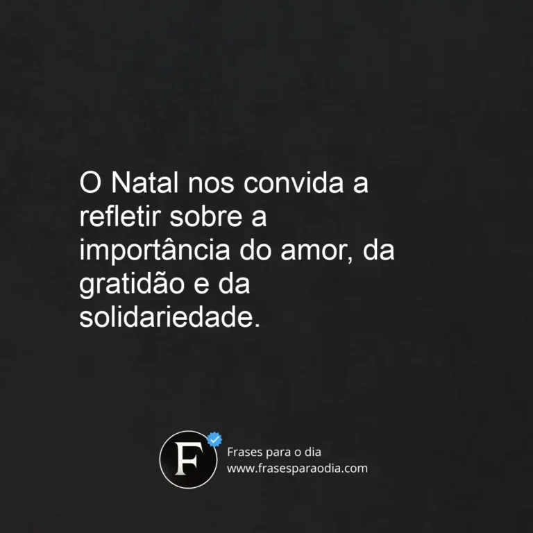 Frases de reflexão natalinas