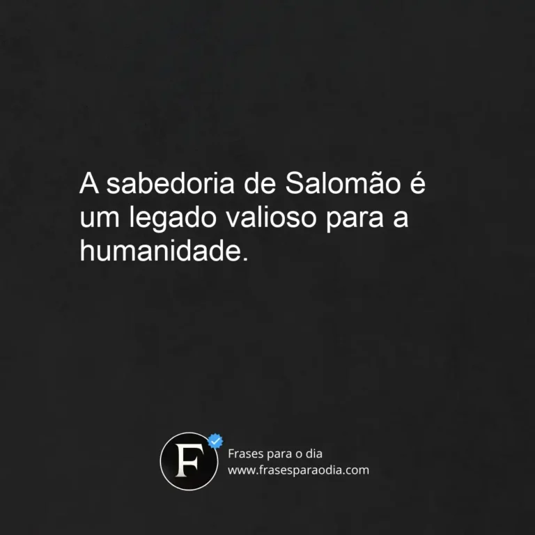 Frases de salomão