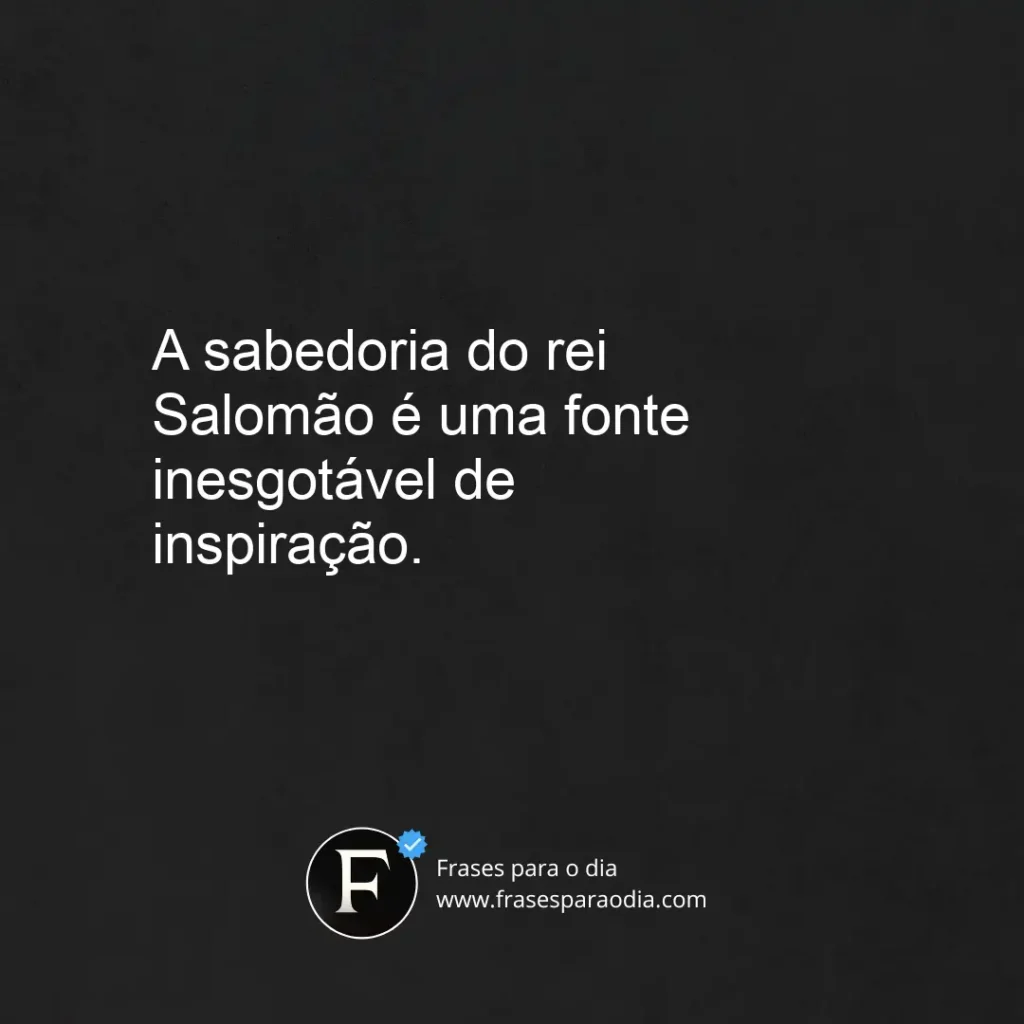 Frases de salomão