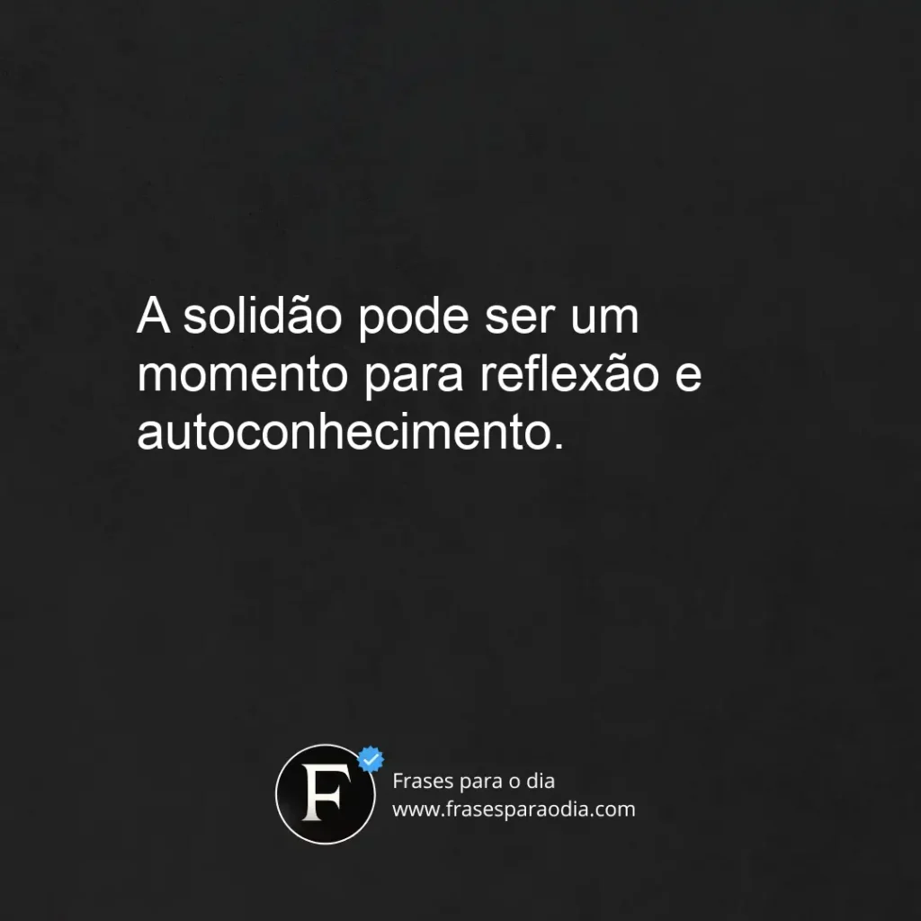 Frases de solidao