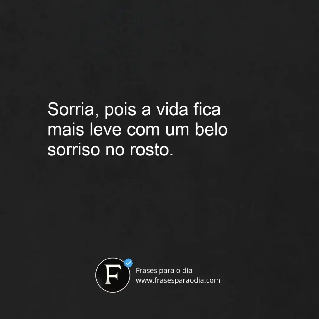 Frases para legendas de fotos sorrindo