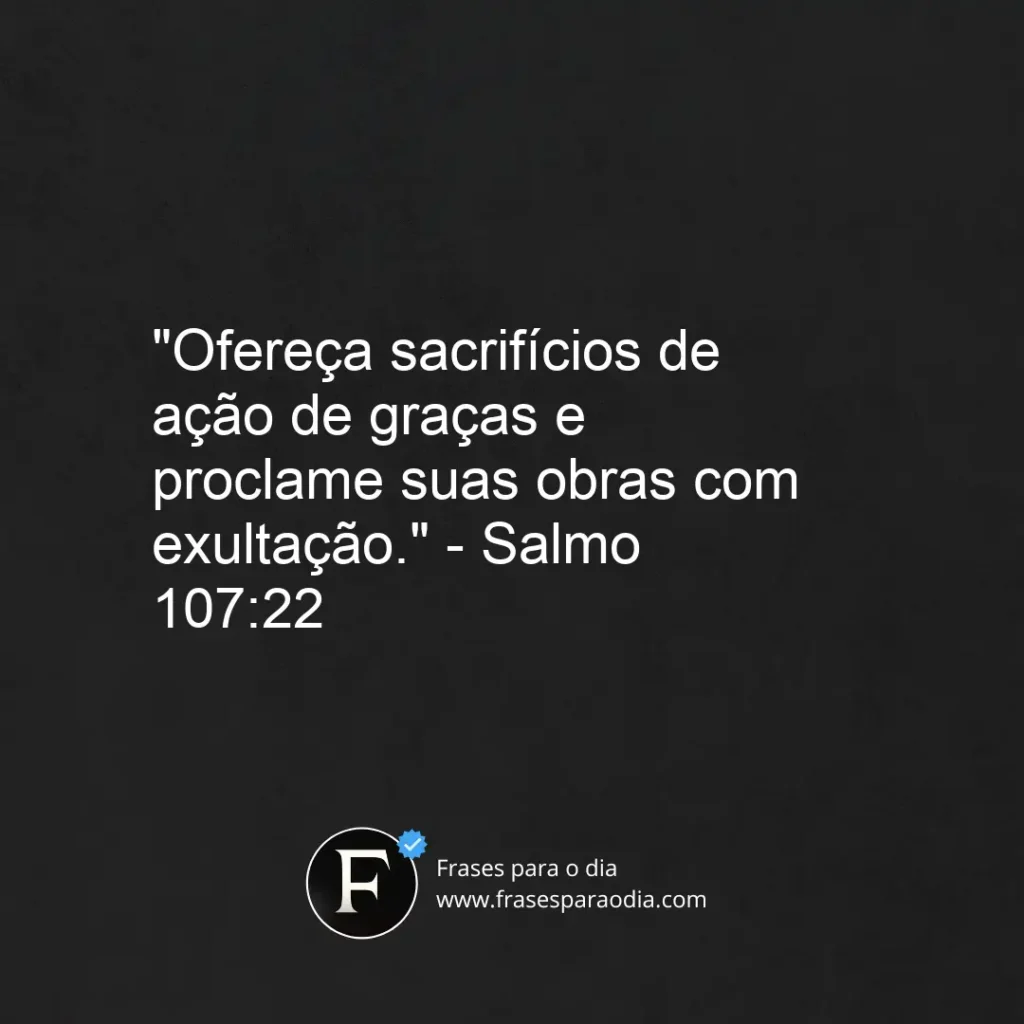 Frases biblicas de agradecimento