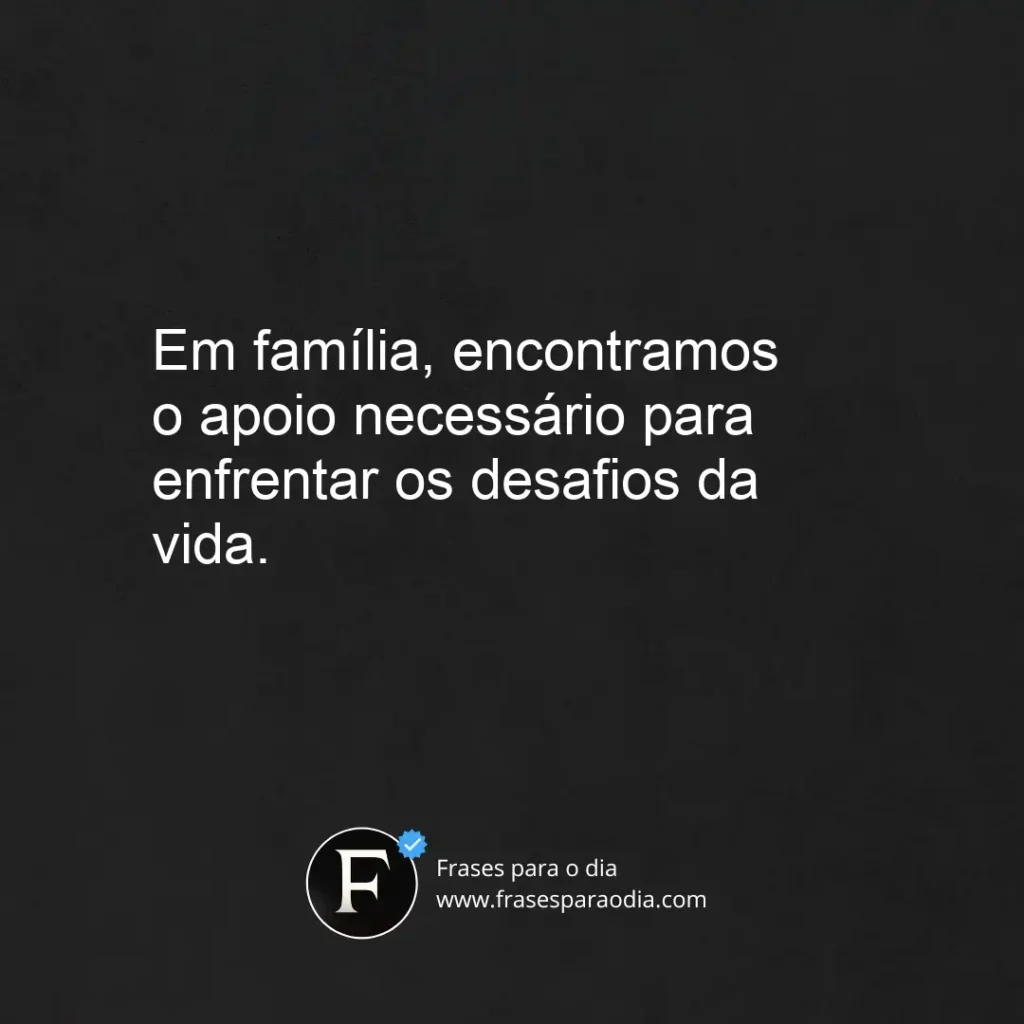 Frases curtas de familia