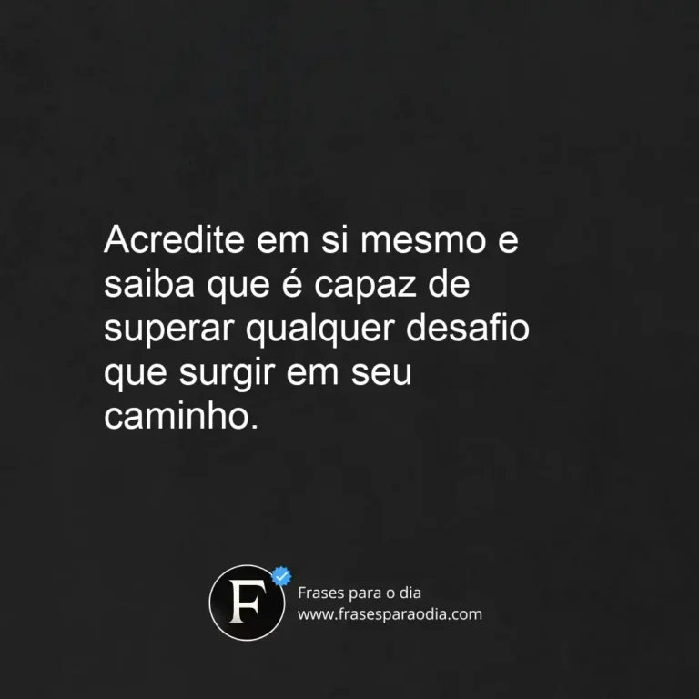 Frases de motivação e fe