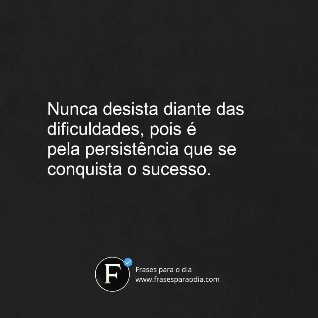 Frases de perseveranca