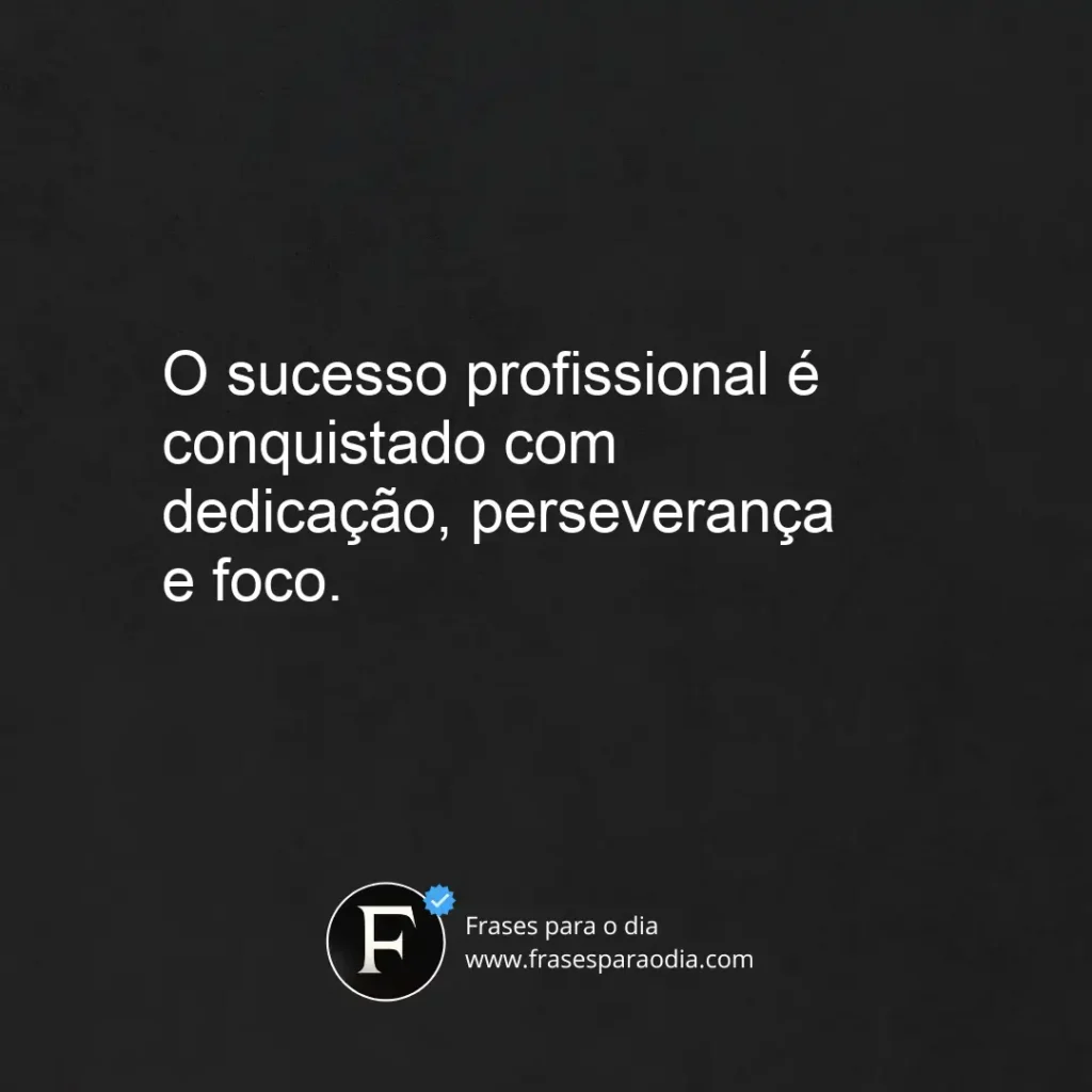 Frases de sucesso profissional