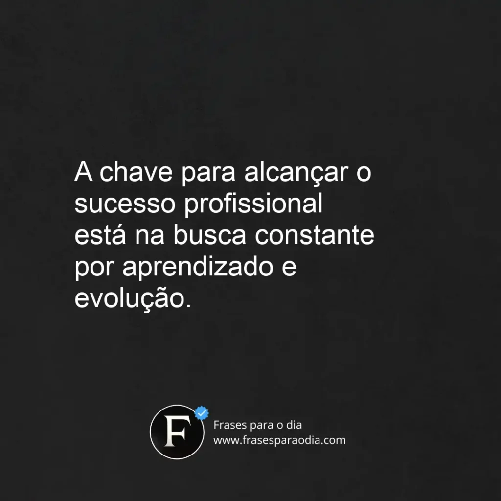 Frases de sucesso profissional