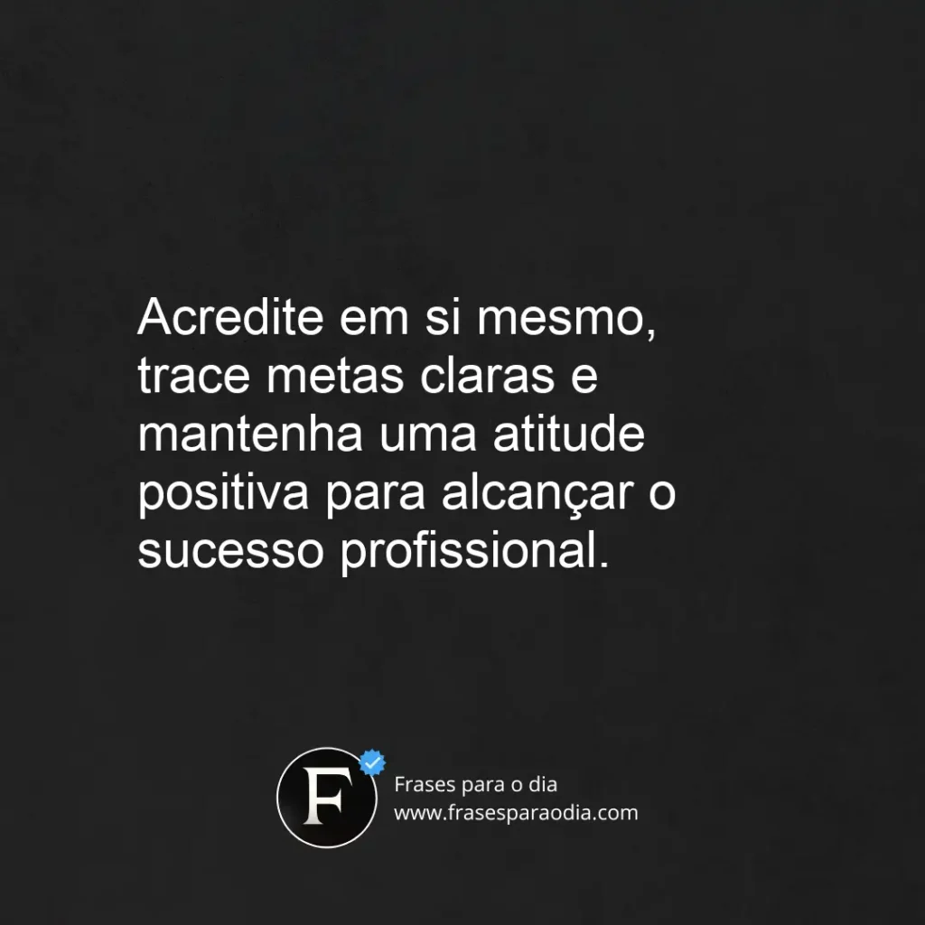 Frases de sucesso profissional