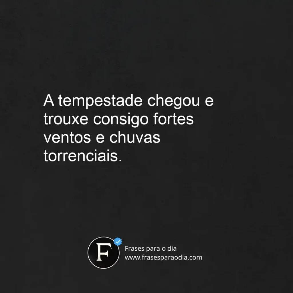 Frases de tempestade