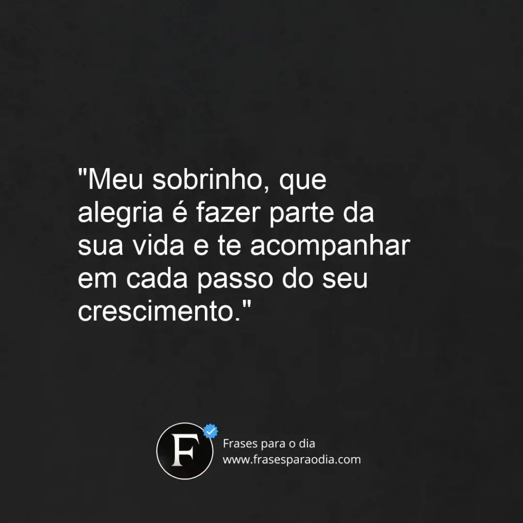 Frases de tio para sobrinho