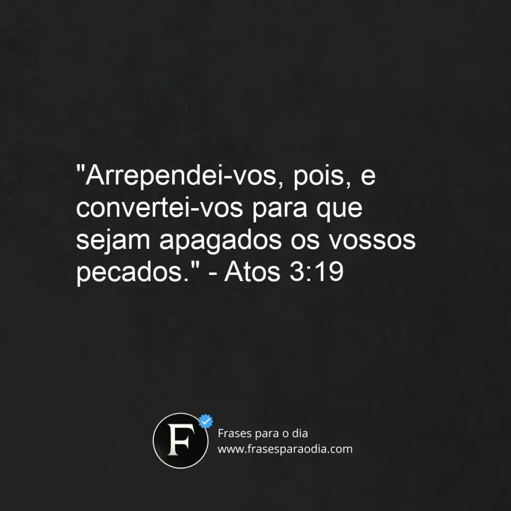 Frases de versiculos sobre arrependimento