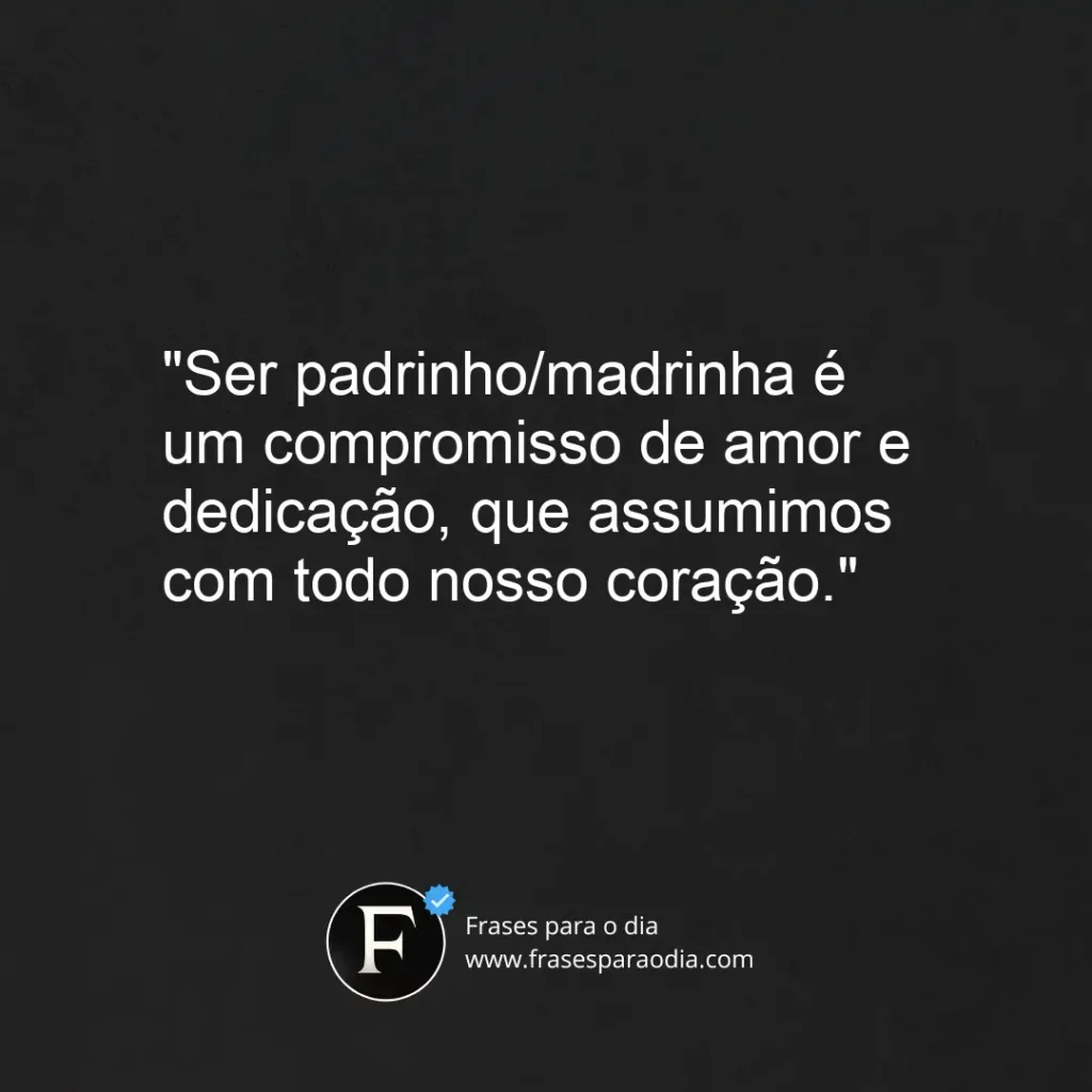 Frases para padrinhos de batismo